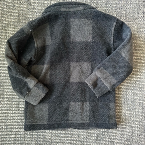 🖤 Columbia Baby Fleece Jacket 12-18M Charcoal & Black Zip-Up 🧸 Cozy Warm - Picture 3 of 3